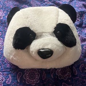 Plush Panda Head Costume